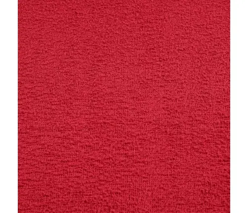 Pirts Dvieļi, 10 Gab., Sarkani, 80X200Cm, 360Gsm, 100% Kokvilna Vidaxl