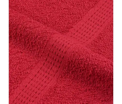 Pirts Dvieļi, 10 Gab., Sarkani, 80X200Cm, 360Gsm, 100% Kokvilna Vidaxl