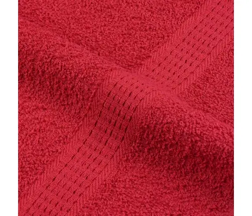 Dvieļi, 2 Gab., Sarkani, 100X200 Cm, 360 Gsm, 100% Kokvilna Vidaxl