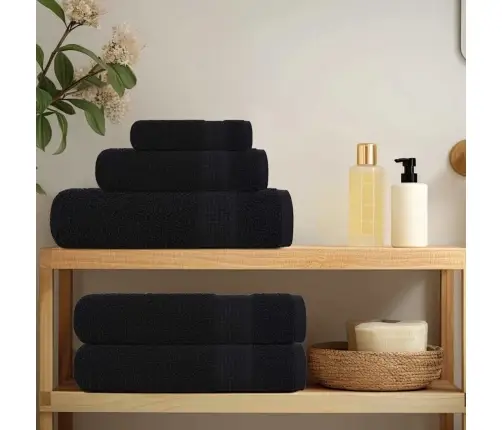 Roku Dvieļi, 10 Gab., Melni, 50X100 Cm, 360 Gsm, 100% Kokvilna Vidaxl