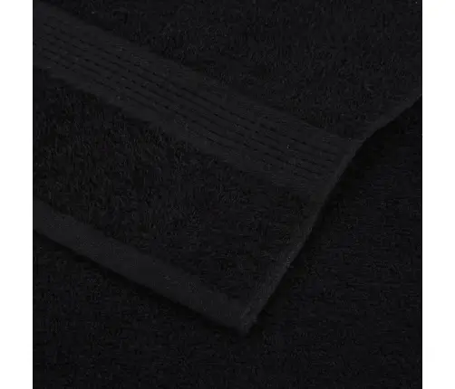 Roku Dvieļi, 10 Gab., Melni, 50X100 Cm, 360 Gsm, 100% Kokvilna Vidaxl