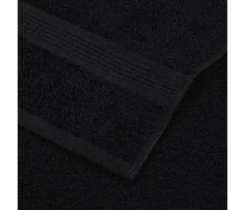 Dušas Dvieļi, 4 Gab., Melni, 70X140 Cm, 360 Gsm, 100% Kokvilna Vidaxl