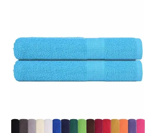 Pirts Dvieļi, 2 Gab., Tirkīzzili, 80X200 Cm, 100% Kokvilna Vidaxl Pirts Dvieļi, 2 Gab., Tirkīzzili, 80X200 Cm, 100% Kokvilna Vidaxl
