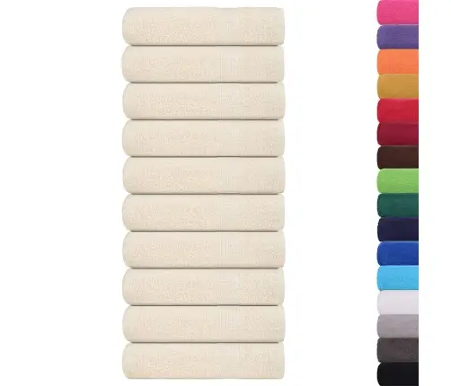 Rankšluosčiai, Frogn, 10 Vnt., Kreminės Spalvos, 50X100 cm 360 G/M²