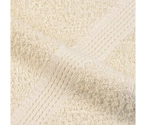 Dušas Dvieļi, 4 Gab., Krēmkrāsa, 70X140 Cm, 100% Kokvilna Vidaxl