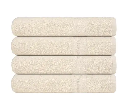 Pirties Rankšluosčiai, 4 Vnt., Frogn, Kreminės Spalvos, 80X200 cm 100% Medvilnė