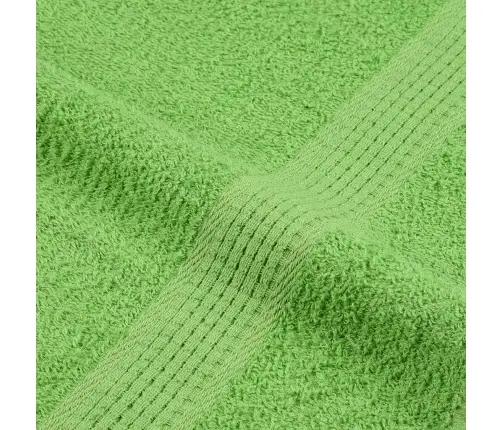 Dvieļi, 2 Gab., Dzeltenzaļi, 100X200 Cm, 360 Gsm, 100% Kokvilna Vidaxl