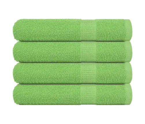 Rankšluosčiai, 4Vnt., Žali, 100X200 cm Medvilnė, 360G/M²