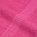 Pirts Dvieļi, 10 Gab., Rozā, 80X200 Cm, 360 Gsm, 100% Kokvilna Vidaxl