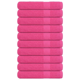 Rätikud 10 Tk, Roosa, 100X200 cm 360 Gsm, 100% Puuvill