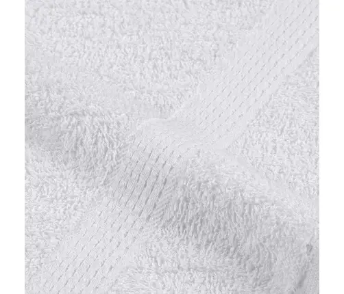 Rankšluosčių Rinkinys, 8Vnt., Balti, 100% Medvilnė, 360G/M²