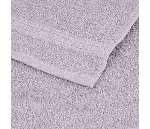Dvieļu Komplekts, 8 Gab., Pelēks, 360 Gsm, 100% Kokvilna Vidaxl