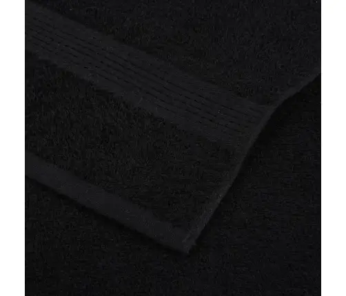 Dvieļu Komplekts, 8 Gab., Melns, 360 Gsm, 100% Kokvilna Vidaxl