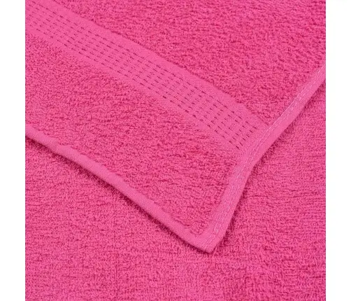 Dvieļu Komplekts, 8 Gab., Rozā, 360 Gsm, 100% Kokvilna Vidaxl