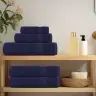 Dvieļu Komplekts, 6 Gab., Tumši Zils, 360 Gsm, 100% Kokvilna Vidaxl