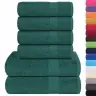 Dvieļu Komplekts, 6 Gab., Zaļš, 360 Gsm, 100% Kokvilna Vidaxl