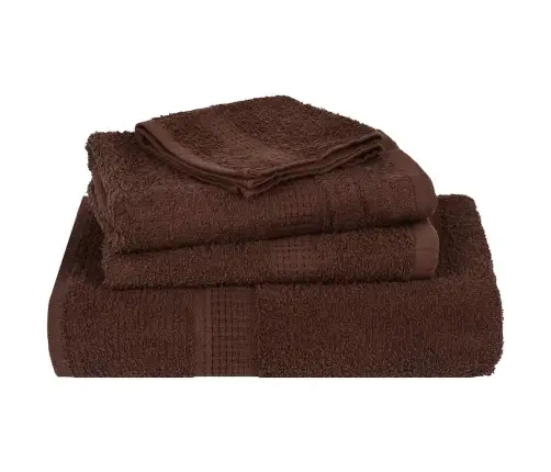Dvieļu Komplekts, 12 Gab., Brūns, 360 Gsm, 100% Kokvilna Vidaxl