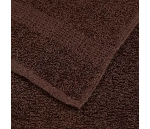 Dvieļu Komplekts, 12 Gab., Brūns, 360 Gsm, 100% Kokvilna Vidaxl