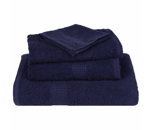 Rankšluosčių Rinkinys, 12Vnt., Mėlyni, 100% Medvilnė, 360G/M²