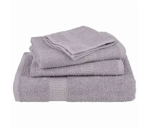 Dvieļu Komplekts, 12 Gab., Pelēks, 360 Gsm, 100% Kokvilna Vidaxl Dvieļu Komplekts, 12 Gab., Pelēks, 360 Gsm, 100% Kokvilna Vidaxl