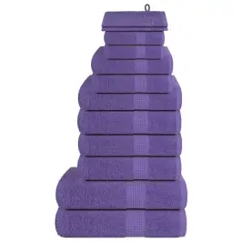 Dvieļu Komplekts, 12 Gab., Violets, 360 Gsm, 100% Kokvilna Vidaxl