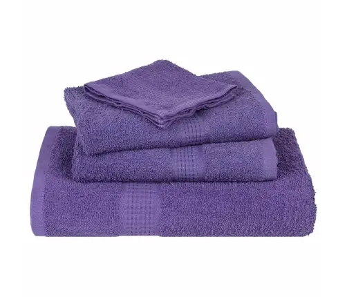 Dvieļu Komplekts, 12 Gab., Violets, 360 Gsm, 100% Kokvilna Vidaxl