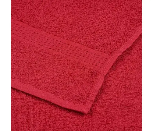Rankšluosčių Rinkinys, 12Vnt., Raudoni, 100% Medvilnė, 360G/M² Rankšluosčių Rinkinys, 12Vnt., Raudoni, 100% Medvilnė, 360G/M²