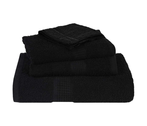 Dvieļu Komplekts, 12 Gab., Melns, 360 Gsm, 100% Kokvilna Vidaxl