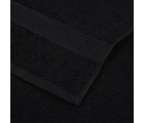 Dvieļu Komplekts, 12 Gab., Melns, 360 Gsm, 100% Kokvilna Vidaxl