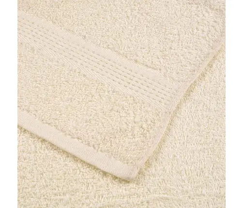 Rankšluosčių Rinkinys, 12Vnt., Kreminiai, 100%Medvilnė, 360G/M²
