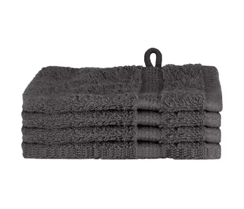 Mazgāšanas Dvieļi 4 Pcs Antracīta 15 X 21 Cm Kokvilna Vidaxl