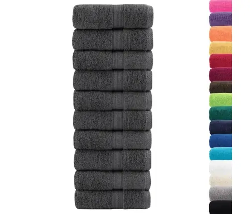 Premium-Klassi Pesurätikud Solund 50 Tk Antratsiithall 30 X 30 Cm 600 G/M²