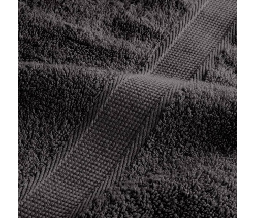 Svečių Rankšluosčiai Solund, 10Vnt., Antracito, 30X50Cm 600G/M²