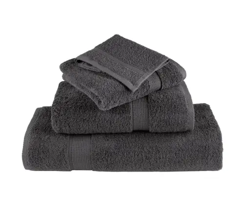 Dušo Rankšluosčiai Solund, 10Vnt., Antracito, 70X140cm 600G/M²