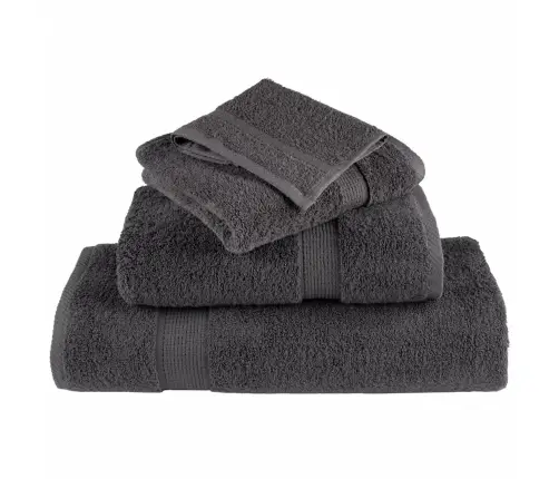 Vonios Rankšluosčiai Solund, 2Vnt., Antracito 100X150Cm 600G/M² Vonios Rankšluosčiai Solund, 2Vnt., Antracito 100X150Cm 600G/M²