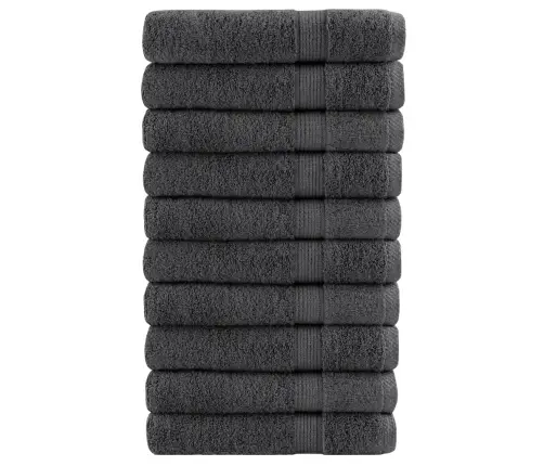 Pirts Dvieļi Solund, 10 Gab., Antracītpelēki, 80X200 Cm, 600Gsm Vidaxl