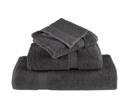 Pirts Dvieļi Solund, 10 Gab., Antracītpelēki, 80X200 Cm, 600Gsm Vidaxl