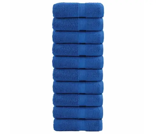 Augstākās Kvalitātes Dvieļi, Solund, 10 Gab., Zili, 30X30 Cm, 600 G/M² Vidaxl