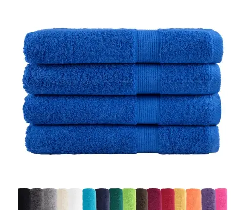 Dvieļi Solund, 4 Gab., Zili, 100X200 Cm, 600 Gsm Vidaxl Dvieļi Solund, 4 Gab., Zili, 100X200 Cm, 600 Gsm Vidaxl