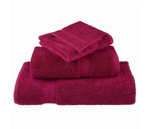 Mazgāšanas Dvieļi 2 Pcs Bordo 15 X 21 Cm Kokvilna Vidaxl
