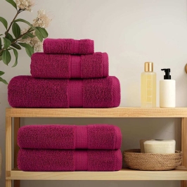 Pesulapid Solund 4 Pcs Bordoopunane Puuvill