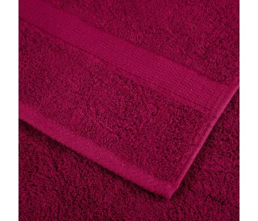 Mazgāšanas Dvieļi 10 Pcs Bordo 15 X 21 Cm Kokvilna Vidaxl