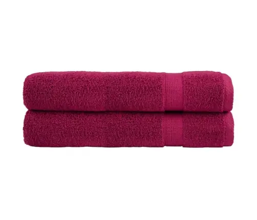 Dvieļi Solund, 2 Gab., Vīnsarkani, 100X200 Cm, 600 Gsm Vidaxl