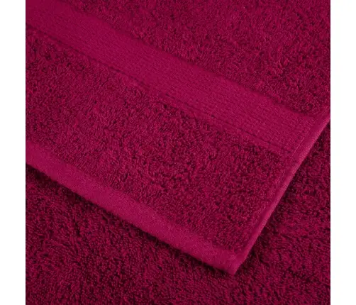 Dvieļi Solund, 2 Gab., Vīnsarkani, 100X200 Cm, 600 Gsm Vidaxl