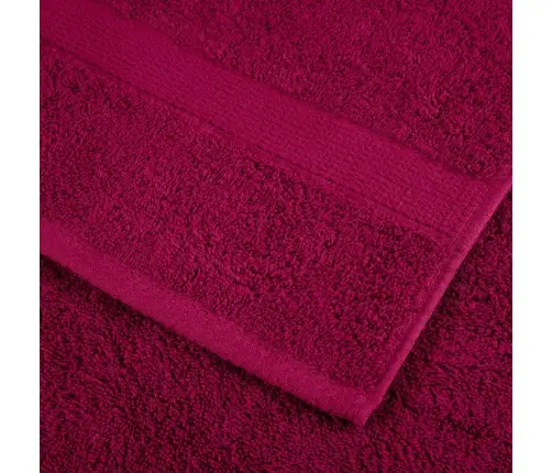 Dvieļi Solund, 10 Gab., Vīnsarkani, 100X200 Cm, 600 Gsm Vidaxl