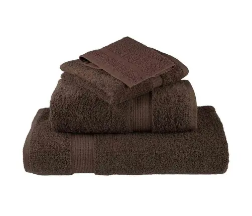 Mazgāšanas Dvieļi 4 Pcs Brūna 15 X 21 Cm Kokvilna Vidaxl