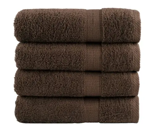 Dušas Dvieļi Solund, 4 Gab., Brūni, 70X140 Cm, 600 Gsm Vidaxl