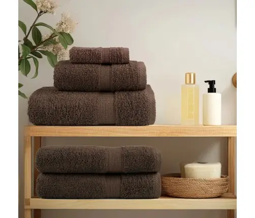 Vannas Dvieļi Solund, 4 Gab., Brūni, 100X150 Cm, 600 Gsm Vidaxl