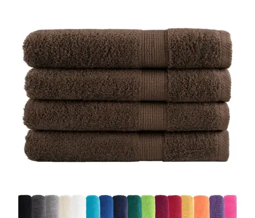 Pirts Dvieļi Solund, 4 Gab., Brūni, 80X200 Cm, 600 Gsm Vidaxl