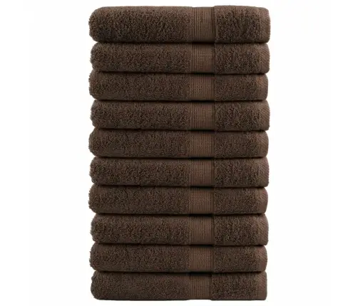 Pirts Dvieļi Solund, 10 Gab., Brūni, 80X200 Cm, 600 Gsm Vidaxl